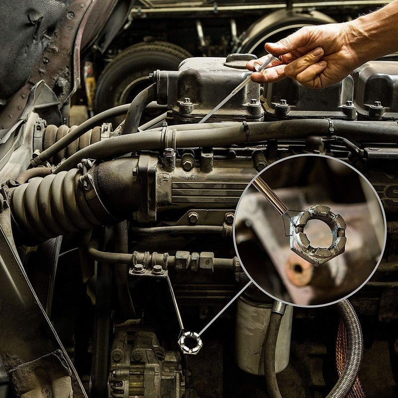 NoCry مجموعة أدوات التقاط مغناطيسية قابلة للتمديد - تشمل أداة التقاط بمخلب مرن بطول 36 بوصة، ومغناطيس على عصا بقوة سحب 16 رطل، وصينية تخزين مغناطيسية - Image 4